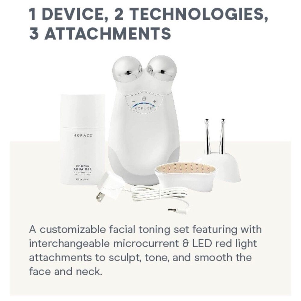 NuFACE Trinity Complete Facial Toning Kit with BONUS Attachments